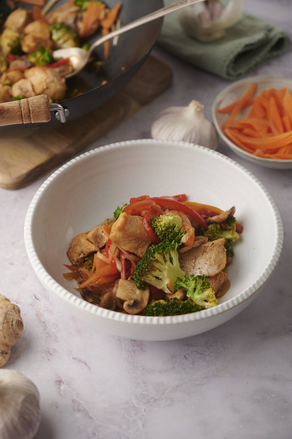 Healthy Chicken Stir Fry Recipe - Buttered Side Up