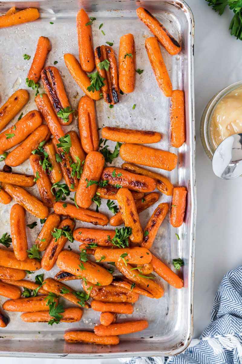 Honey Roasted Baby Carrots - Slender Kitchen