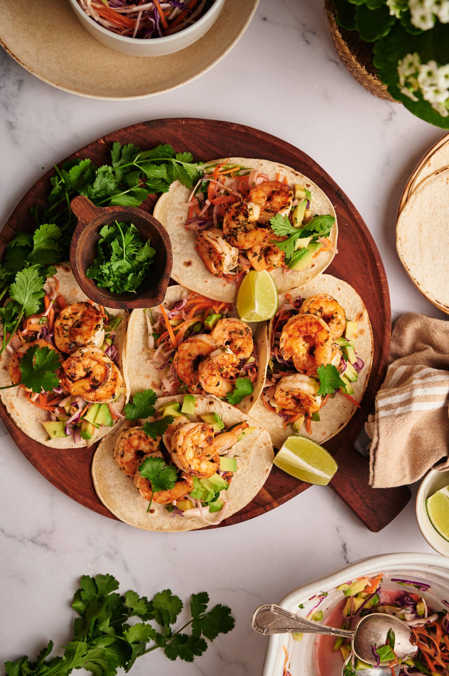 Cajun Shrimp Tacos - Slender Kitchen