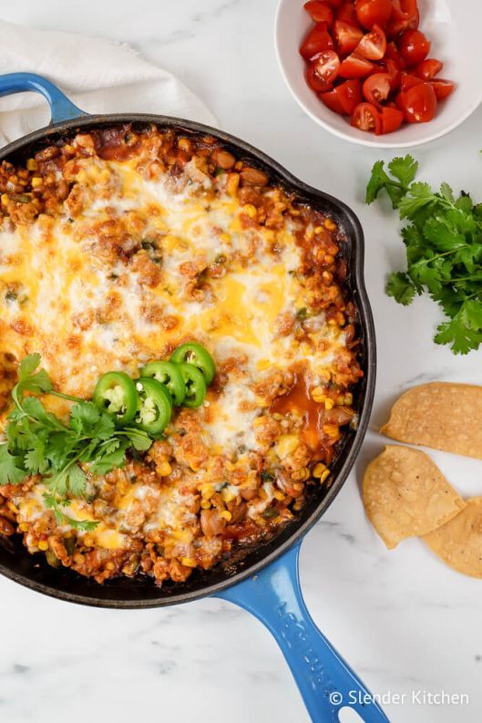 Healthy Taco Casserole (Quick and Easy) - Slender Kitchen