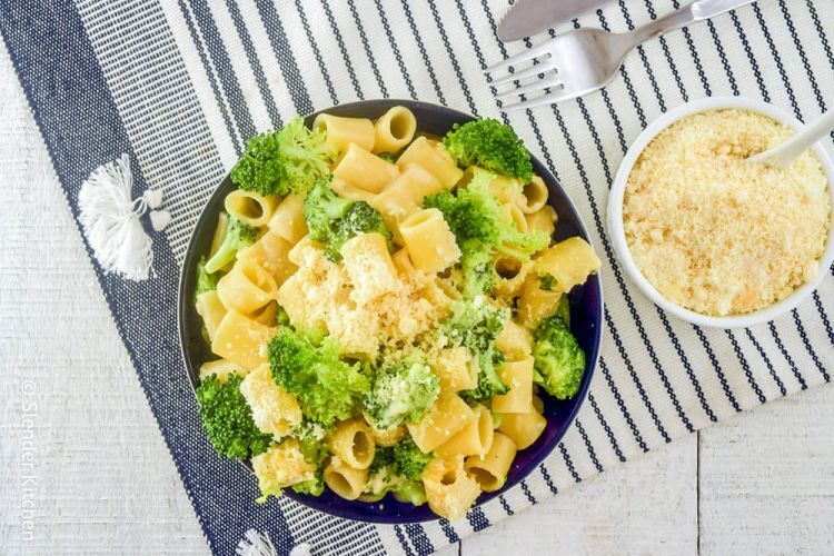 One Pot Creamy Parmesan Broccoli Pasta - Slender Kitchen
