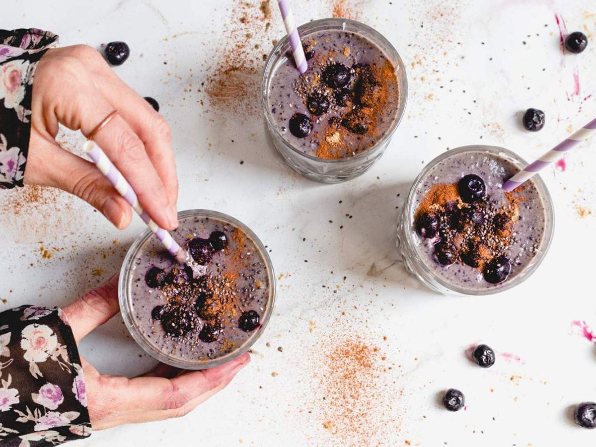 Beautiful Blueberry Smoothies
