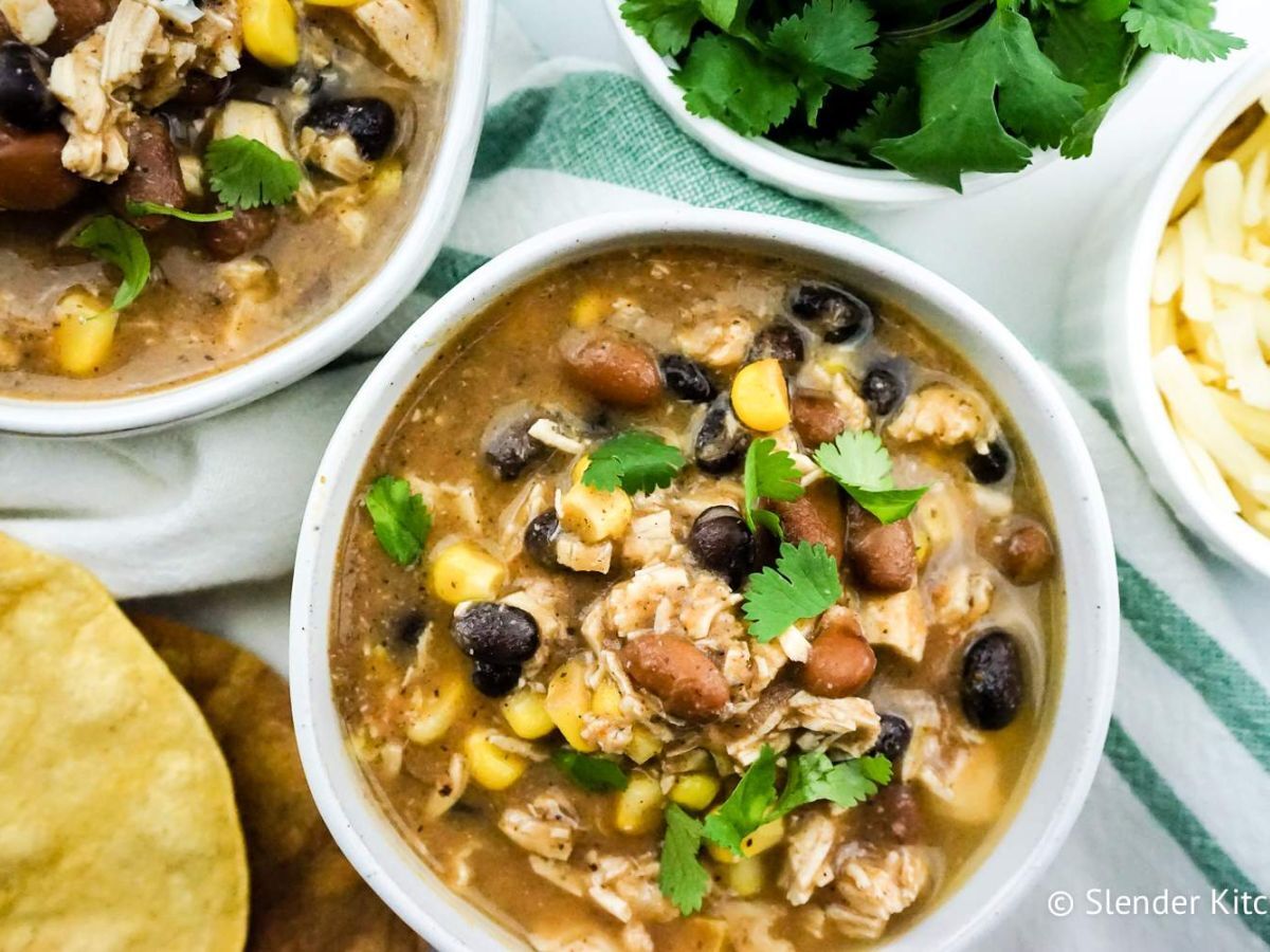 Delicious Taco Soup Cooked on a Crockpot 