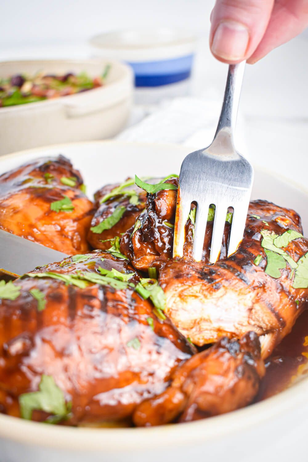 Easy Spicy Barbecue Chicken Thighs Slender Kitchen