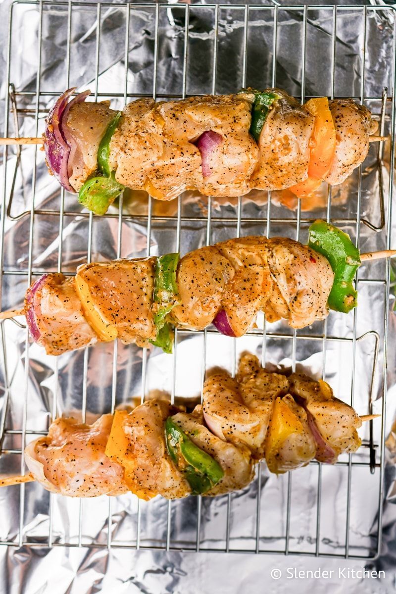 Cilantro Lime Chicken Kabobs Slender Kitchen