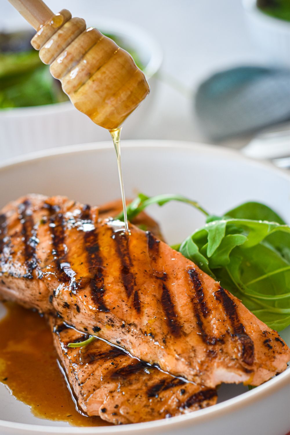 Grilled Salmon With Honey & Lime - Slender Kitchen