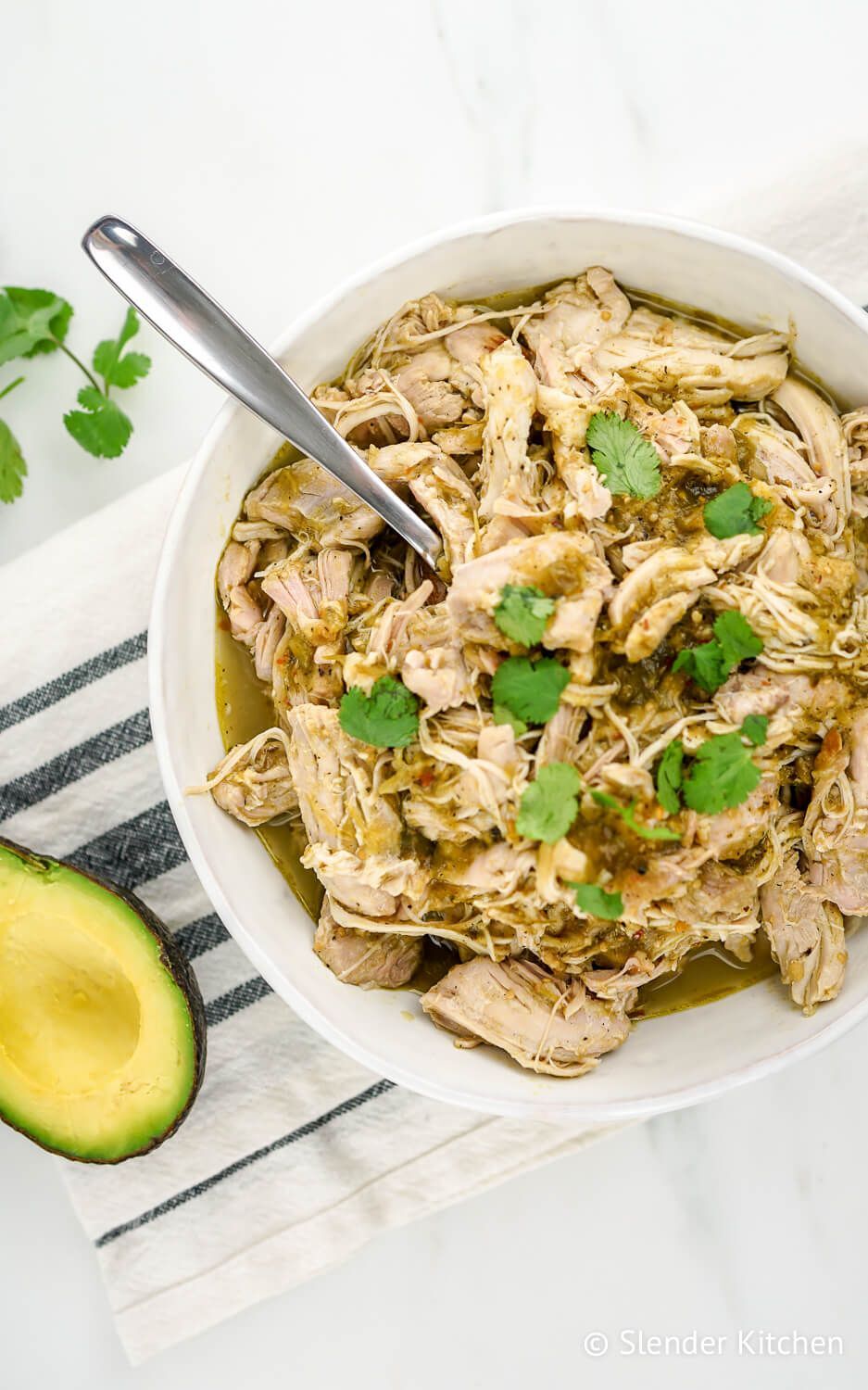Instant Pot Salsa Chicken Slender Kitchen