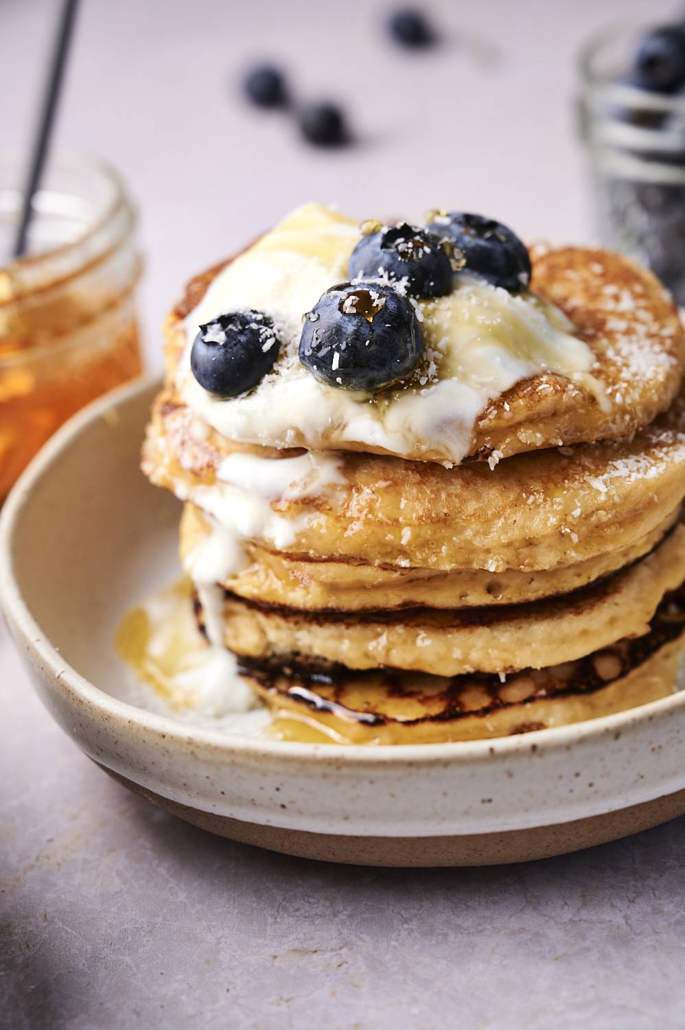 Low Carb Almond Flour Pancakes (Light & Fluffy!) - Slender Kitchen