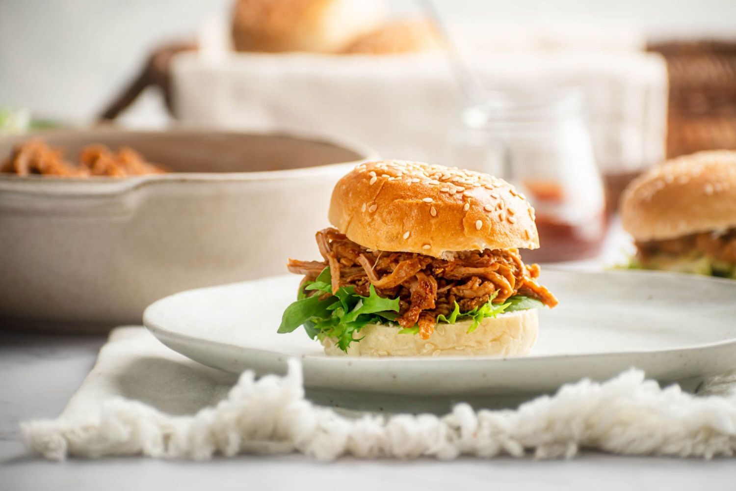 Spicy pulled pork on sale