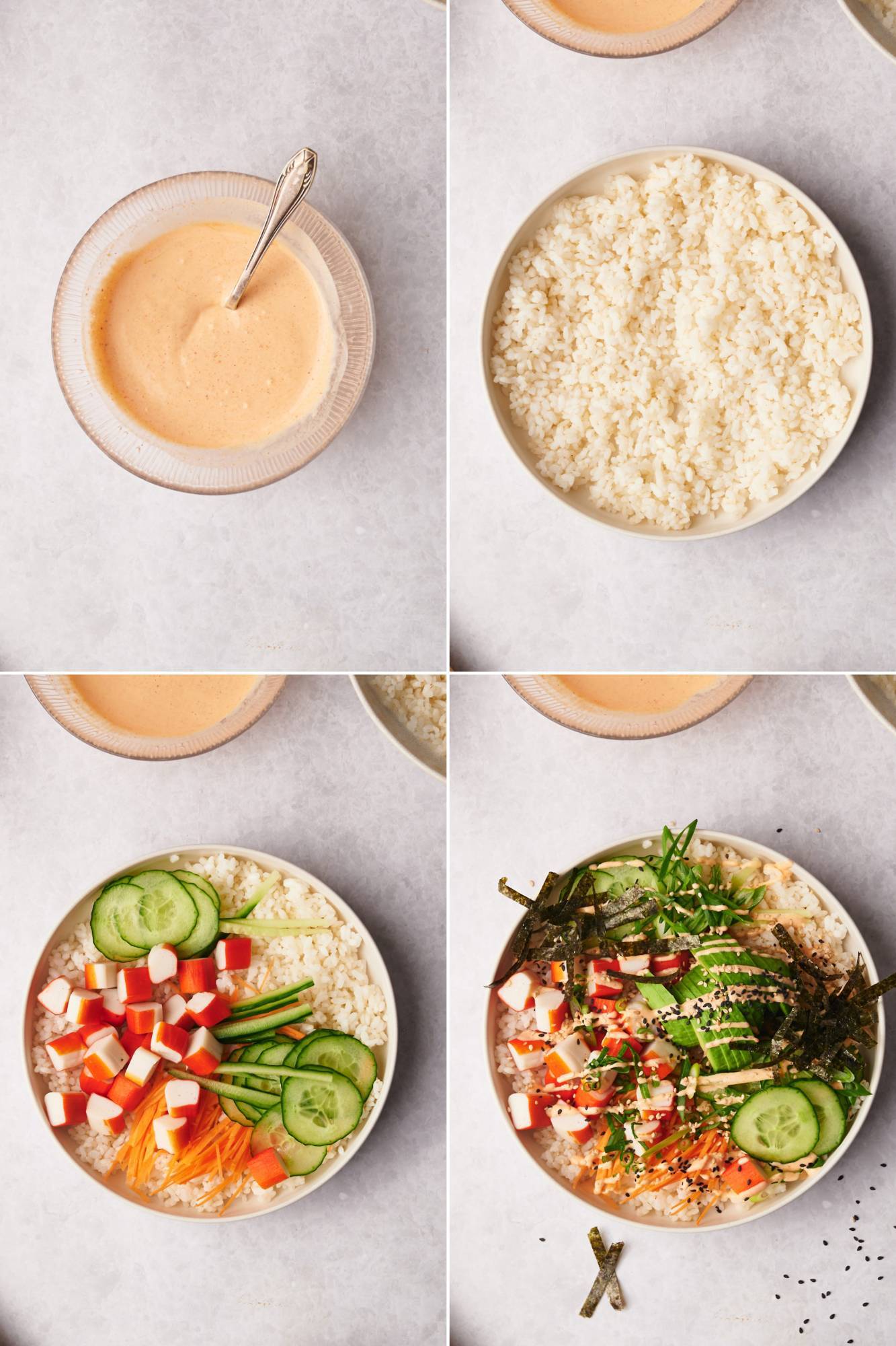 Easy Sushi Bowls (Build Your Own) - Slender Kitchen