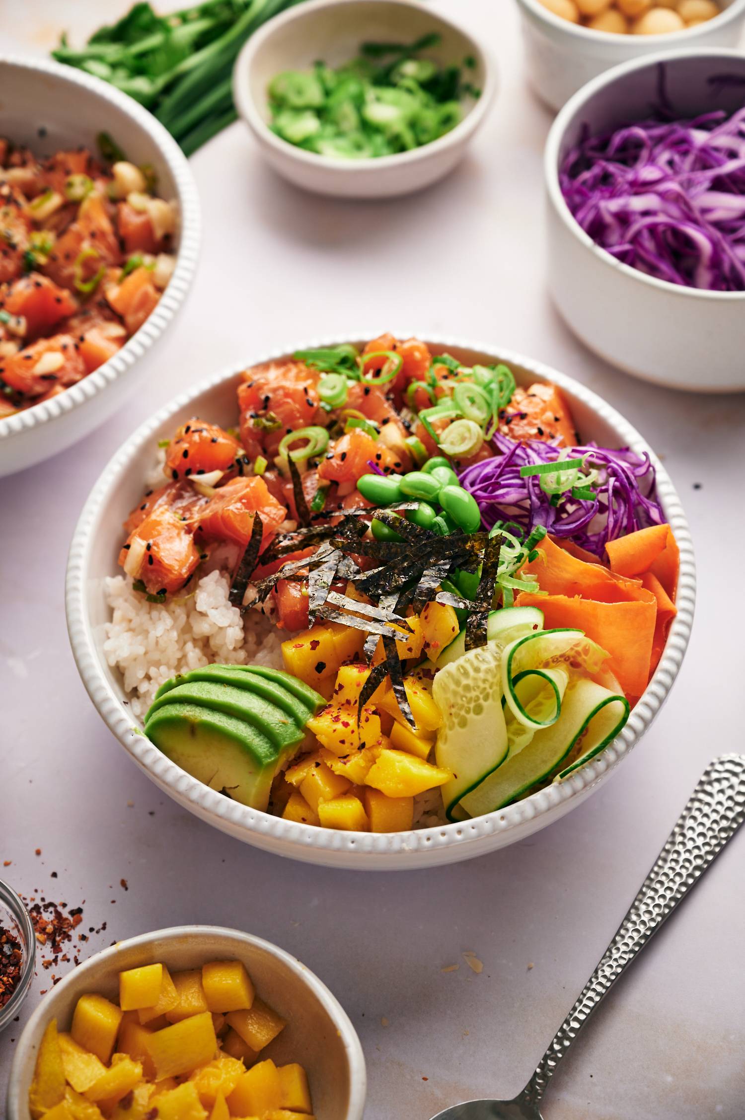 Salmon Poke Bowls Slender Kitchen