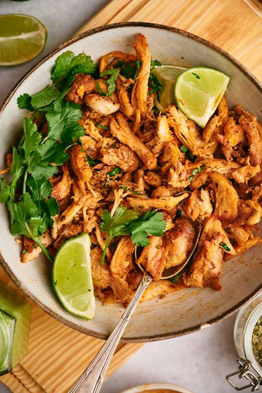 Chicken Carnitas (Slow Cooker, Instant Pot, or Oven) - Slender Kitchen