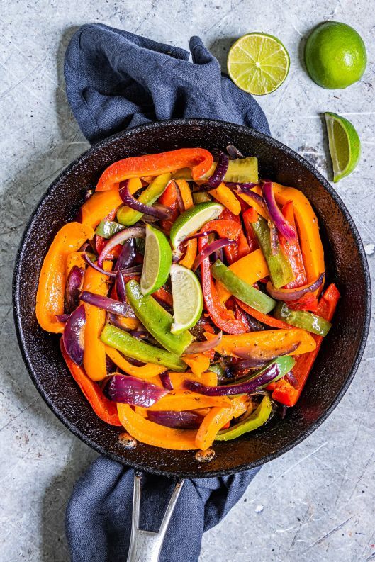 Fajita Veggies (10 Minutes!) - Slender Kitchen