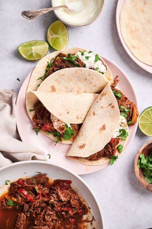 Crockpot Beef Fajitas - Slender Kitchen