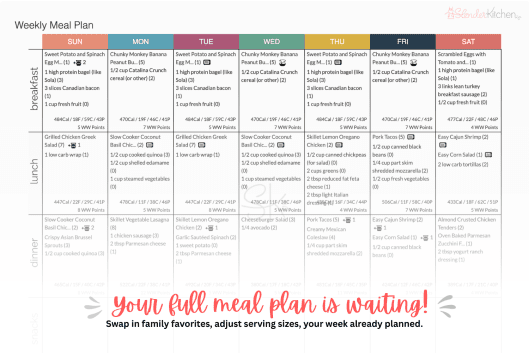 Healthy Weekly Meal Plans (Oct 11 – Oct 17, 2026) - Slender Kitchen