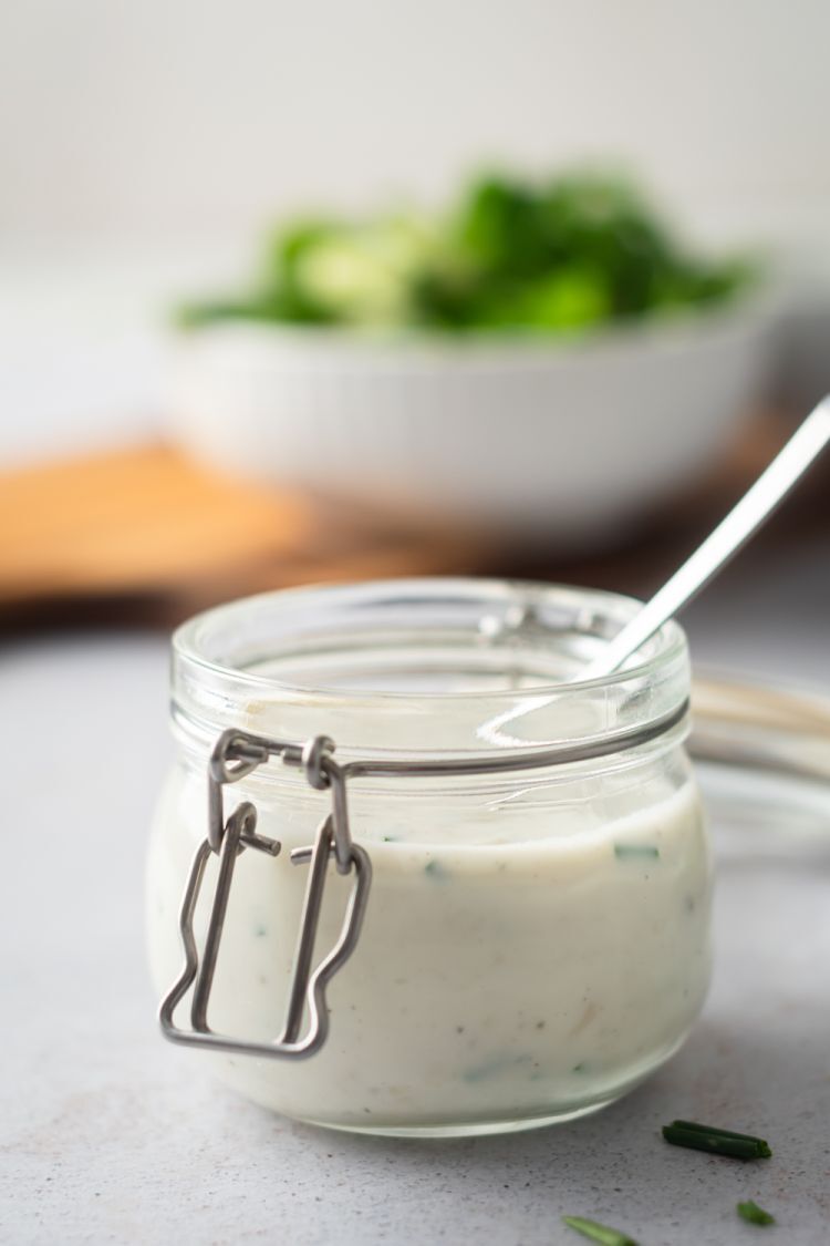 Creamy Gorgonzola Dressing - Slender Kitchen Creamy Gorgonzola Dressing - Slender Kitchen