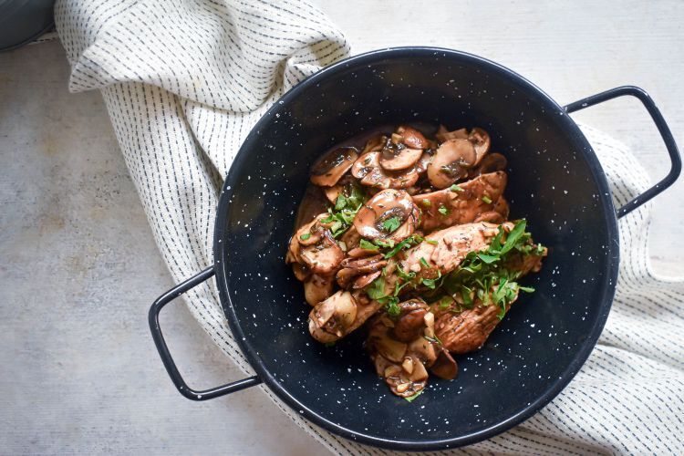 Balsamic Chicken with Mushrooms - Slender Kitchen