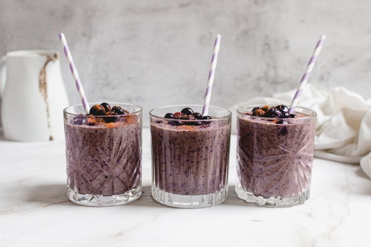 Blueberry Banana Smoothie Slender Kitchen Blueberry Banana Smoothie