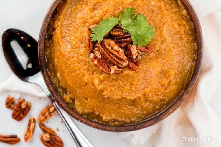 Slow Cooker Brown Sugar Butternut Squash Slender Kitchen