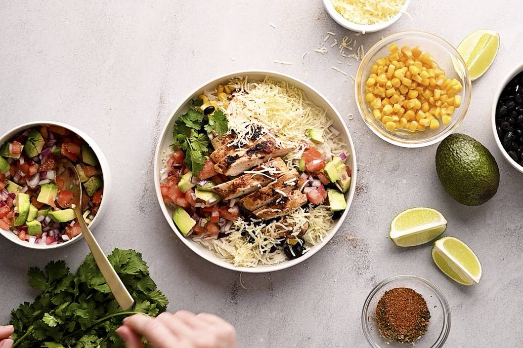 Chicken Taco Bowl - Slender Kitchen